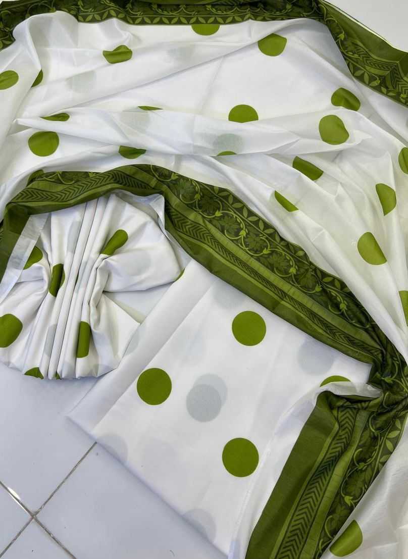 Digital Printed 3 Piece Swiss Lawn With Silk Dupatta Collection 106 (unstitch)