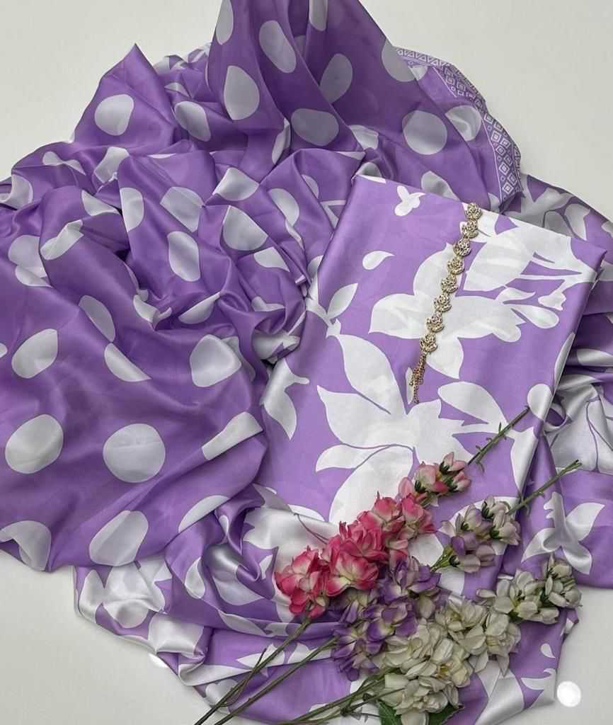 Digital Printed 3 Piece Swiss Cambric Cotton With Silk Dupatta Collection 34 (unstitch)