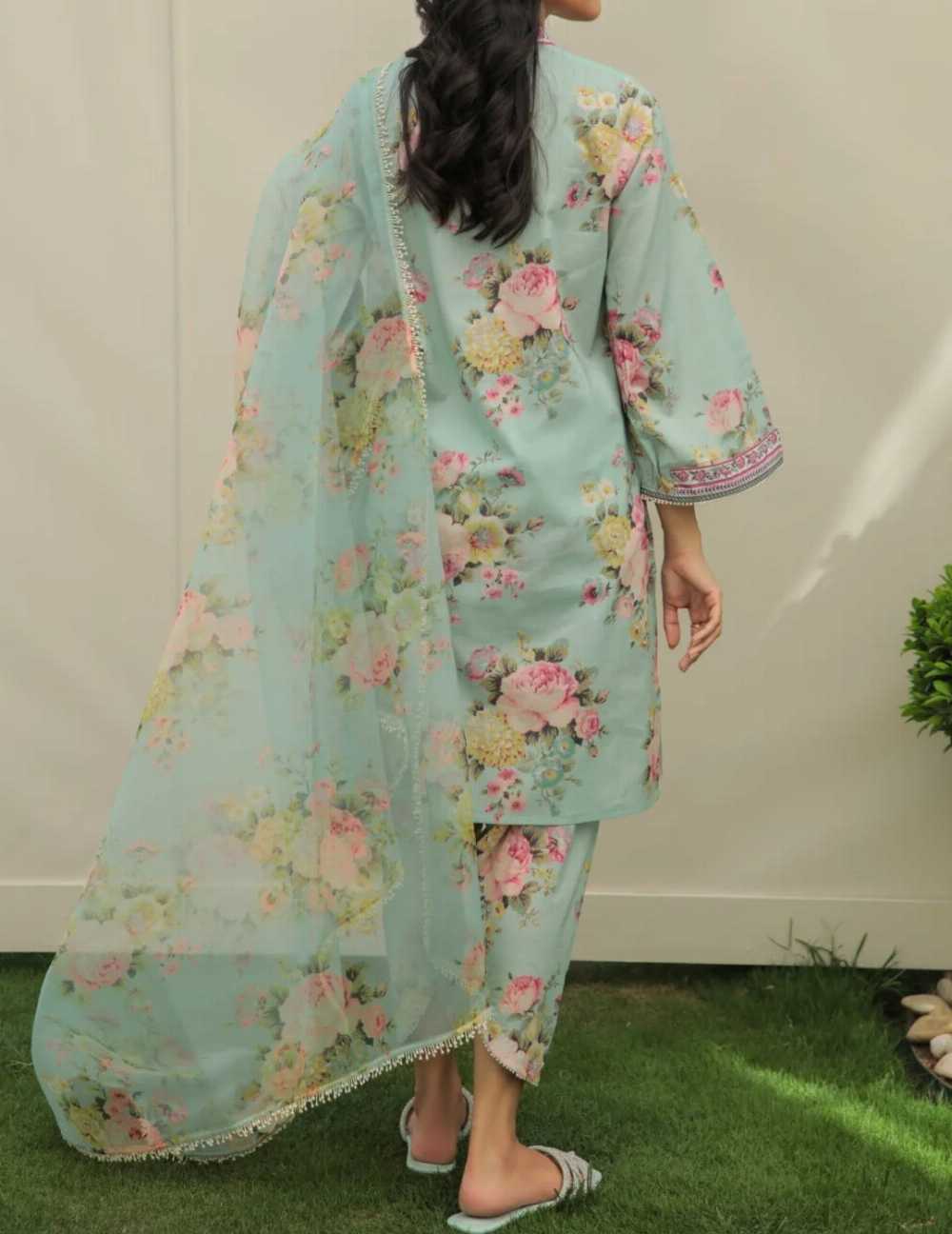 Digital Printed 3 Piece Swiss Lawn With Organza Dupatta Collection 01