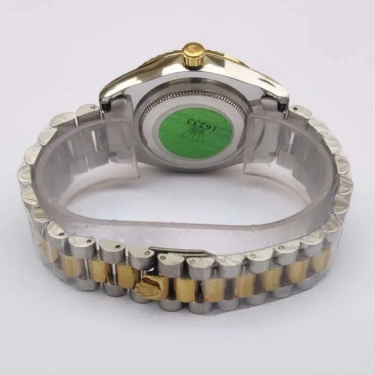 Rolex Men's Classic Stones Stainless Steel Wrist Watch