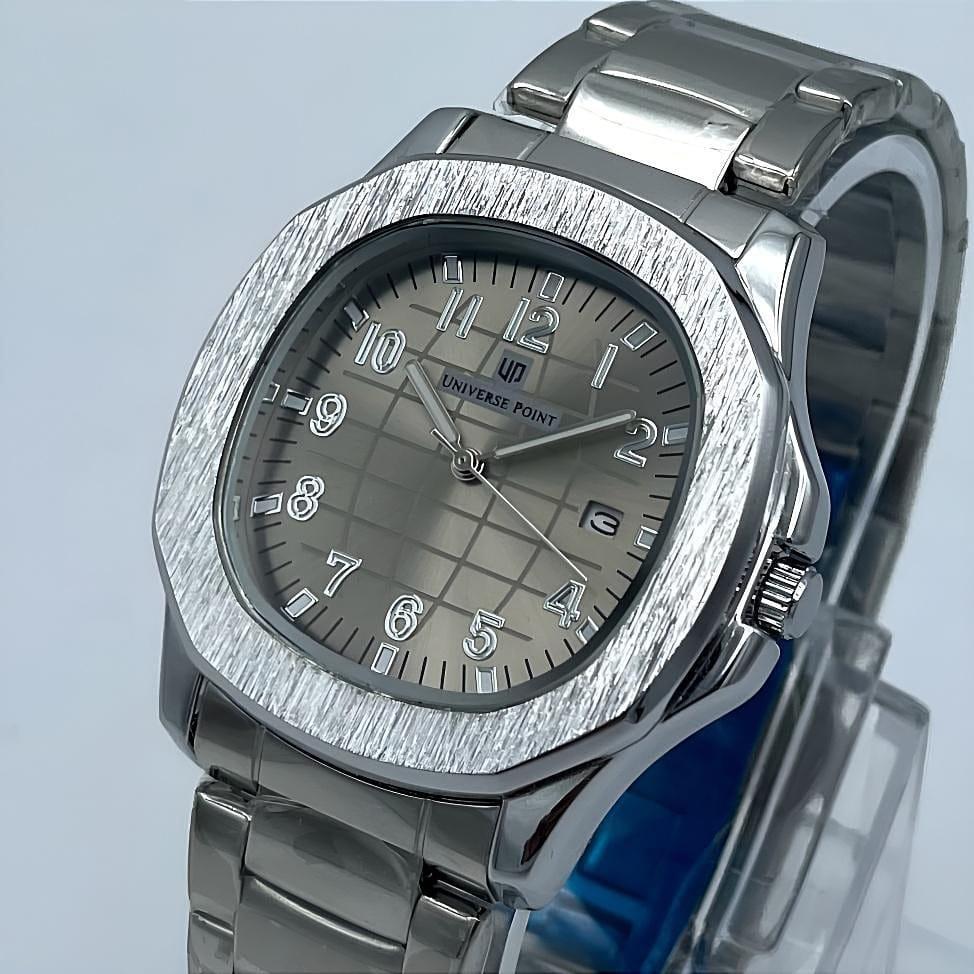 Men's Classic Stones Stainless Steel Wrist Watch