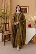3pcs Women Unstitched Embroidered Suit
