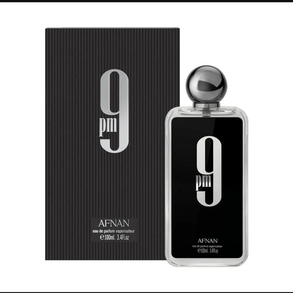 9 PM Afnan Perfume 100ml Unisex Alcohol-Free Black