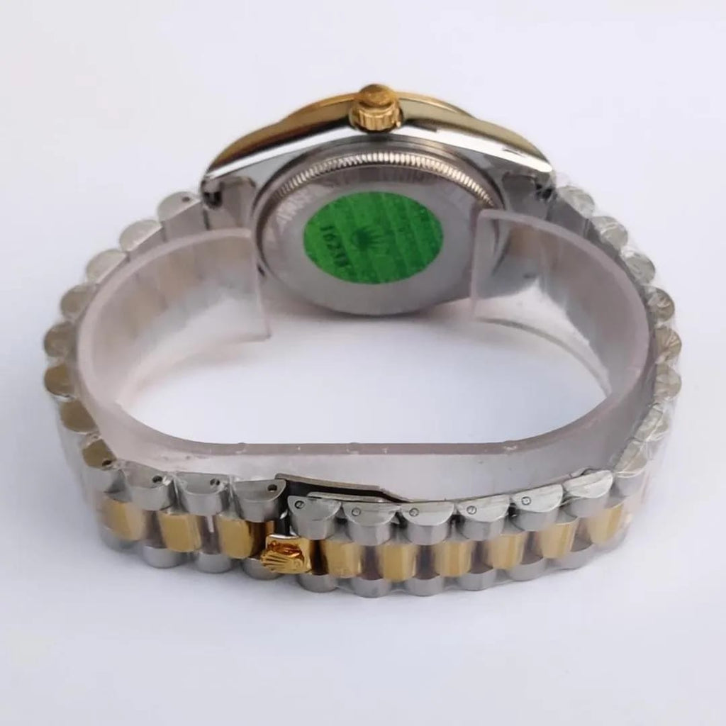 Rolex Men's Classic Stones Stainless Steel Wrist Watch