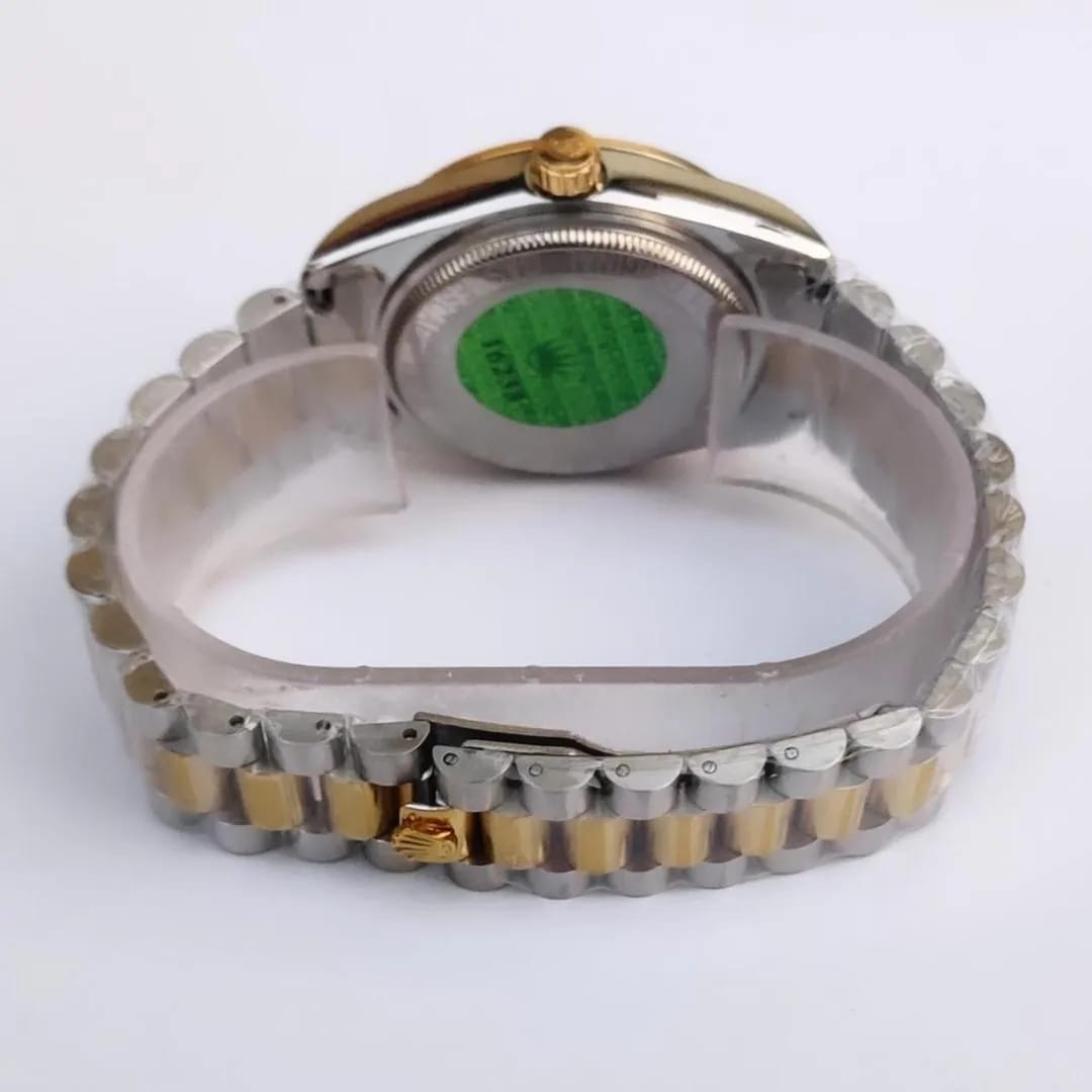 Rolex Men's Classic Stones Stainless Steel Wrist Watch