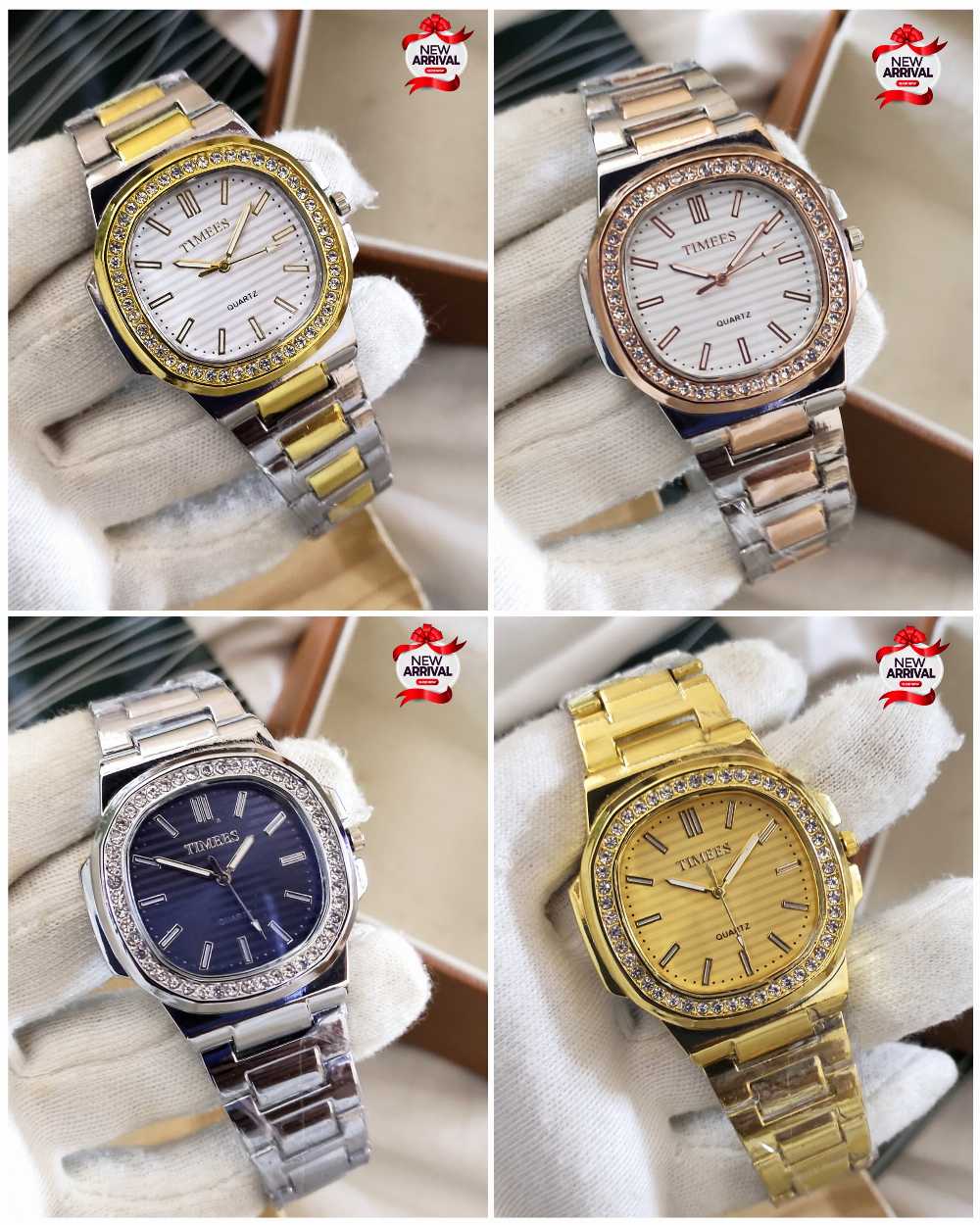 Men’s Stylish Chain Watch - Multi Color Classic Style Premium Look Steel Chain Watch for Men