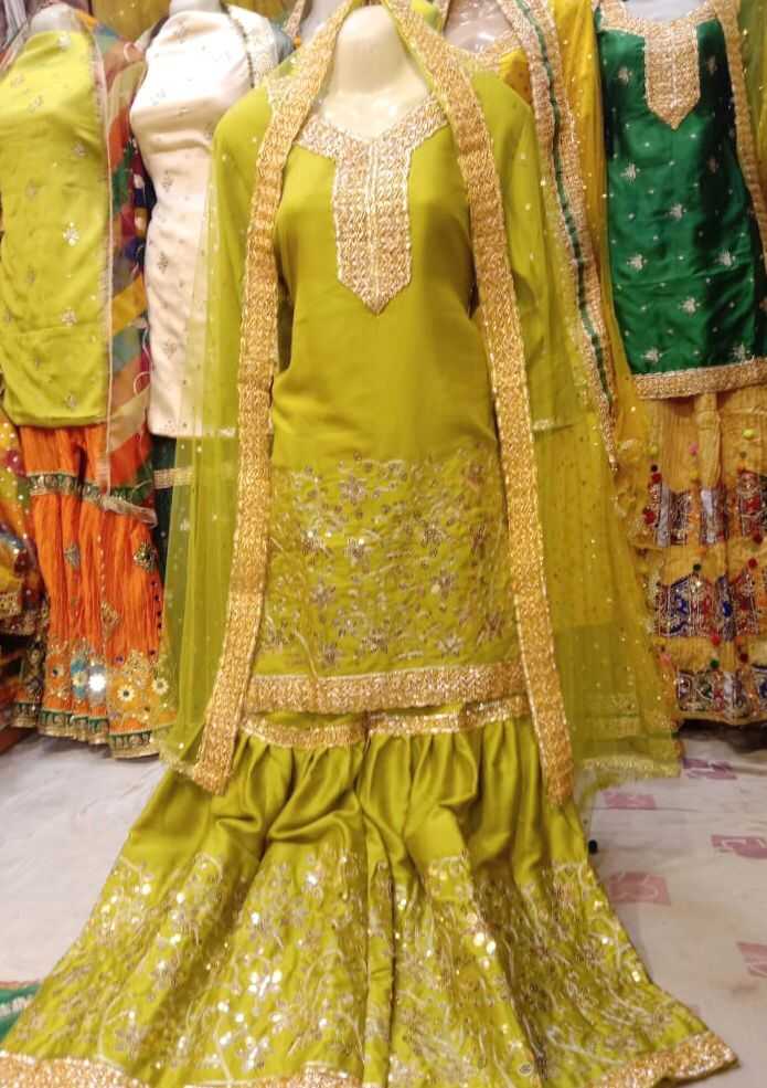 Luxury Wedding wear Top Plazo and Dupatta Women Kurta Suit